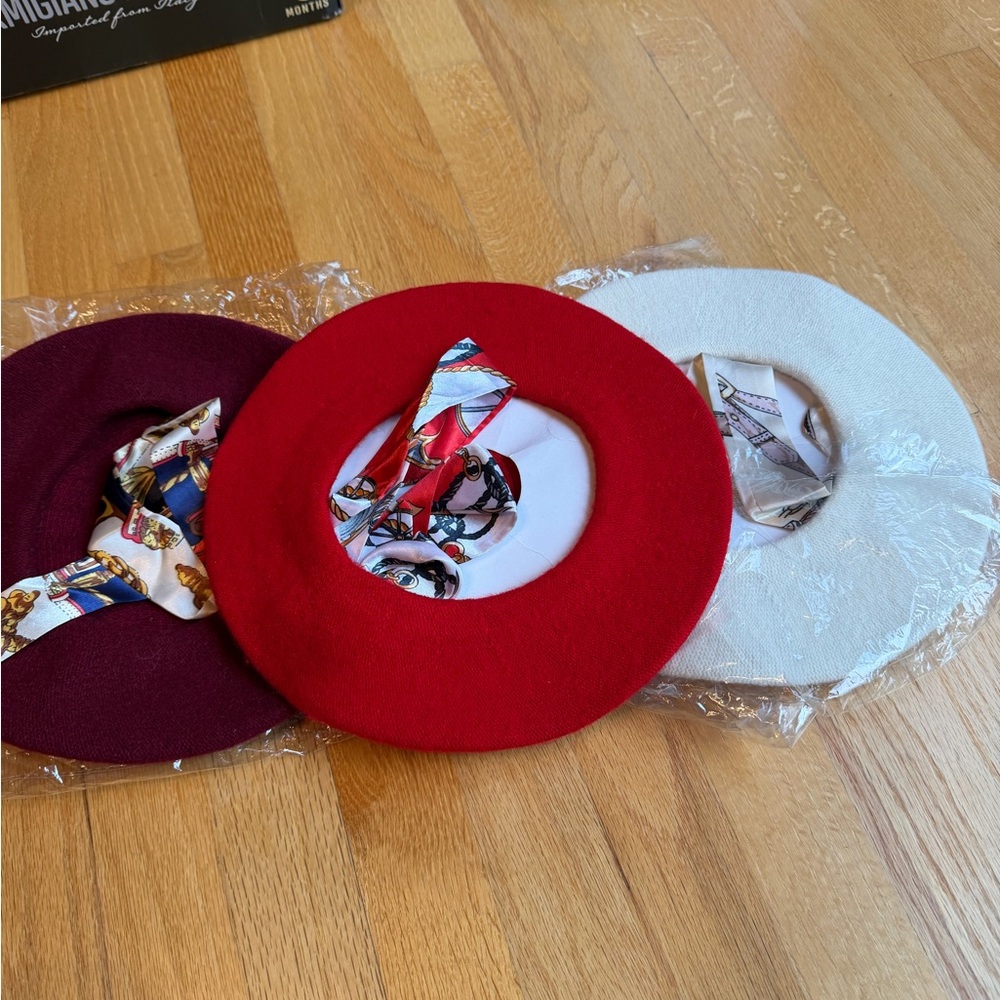 Set of Three Stylish Berets